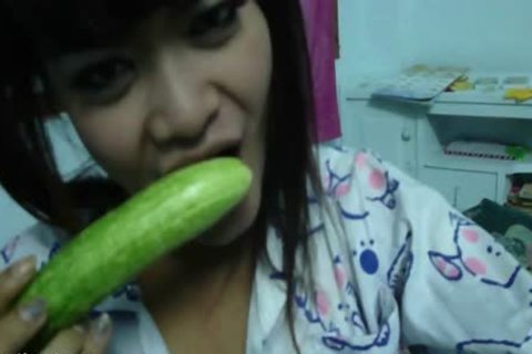 Using A Cucumber To Masturbate Then Eating It