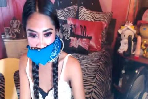 Zwei Mädchen wichsen ihren großen Schwanz vor der Webcam