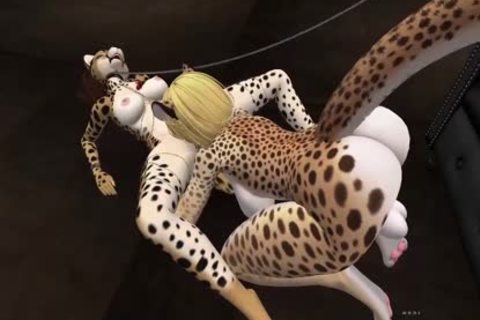 Day und Clawdia haben lustig Spaß mit Fellkätzchen