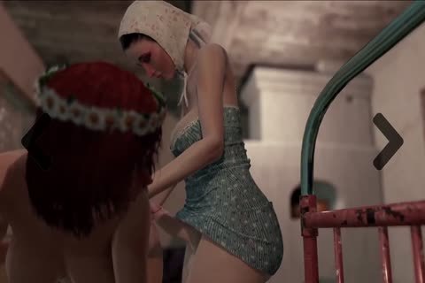 3D Futanari lady-man Animation With Dickgirls