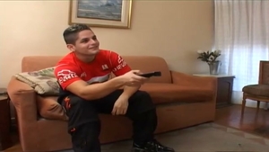 apetecible dama follada por un compañero de culo tan limpio