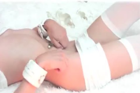 tgirl Solo ramrod jerking off