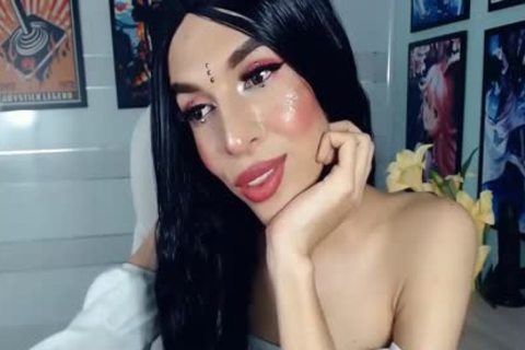 Belleza trans dama jovencita en vivo