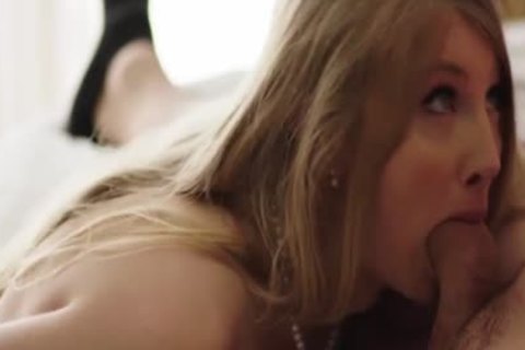 slim blonde Ts Janelle Fennec Stretches arse For Pierce Paris knob