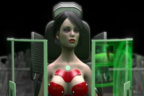 Earth Orbit - A Sex journey. Sex In Space Station! 3d Dickgirl Plays With A naughty 