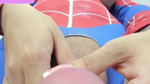 Wilde Latinoa dickes Würstchen masturbiert live