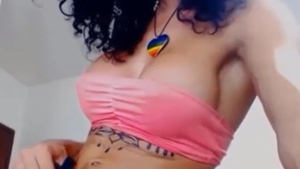 Trap Sissy Jacking Off Her large rod