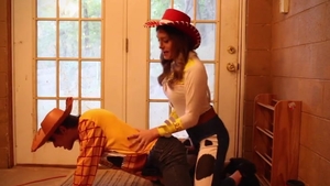 Cosplay toy Story shelady Jessie bonks Woody