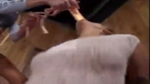 delicious TS banging In trio plow